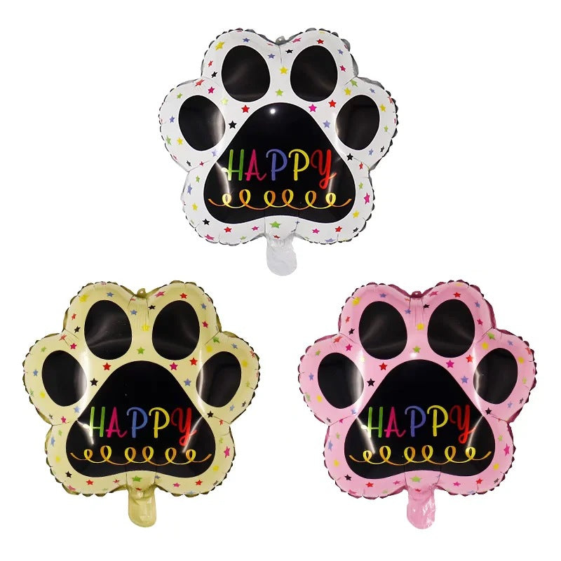 Bear Paw Husky Corgi Balloon for Kids' Birthday Party